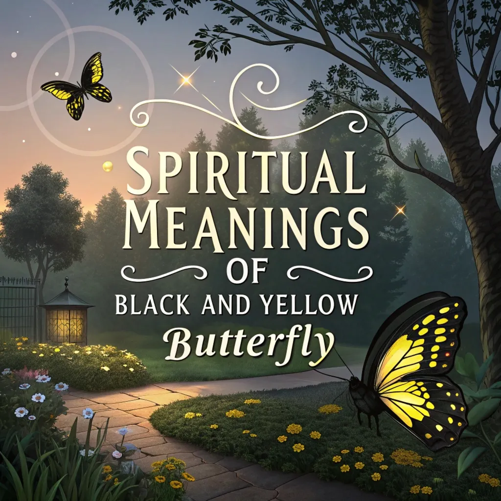 12 Spiritual Meanings of Black and Yellow Butterfly: A Journey of Transformation