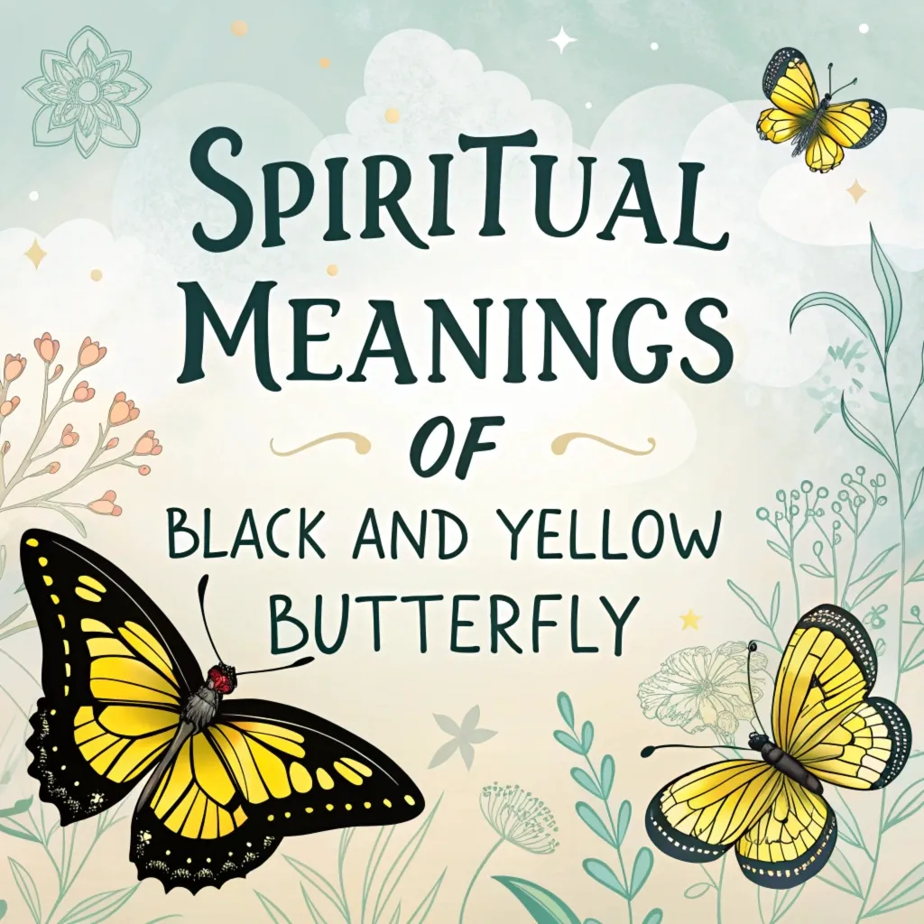 12 Spiritual Meanings of Black and Yellow Butterfly: A Journey of Transformation